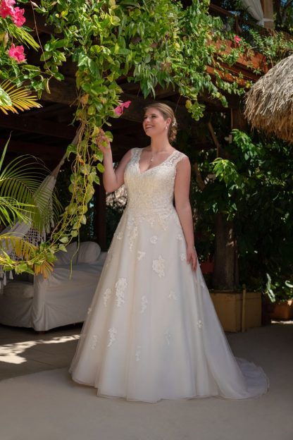 30007W-D7 Organza+Tulle