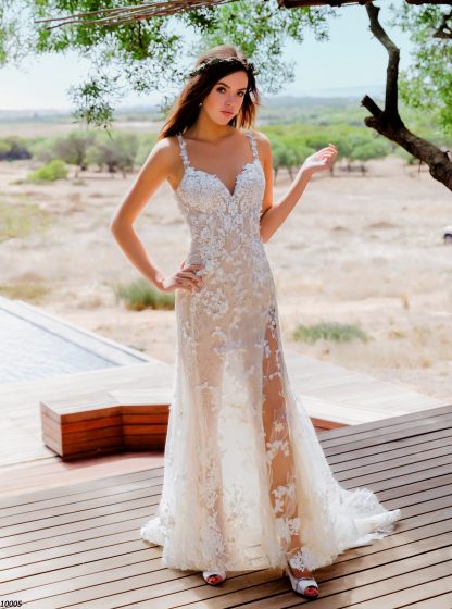 10005C-K2 Satin+Tulle+Lace