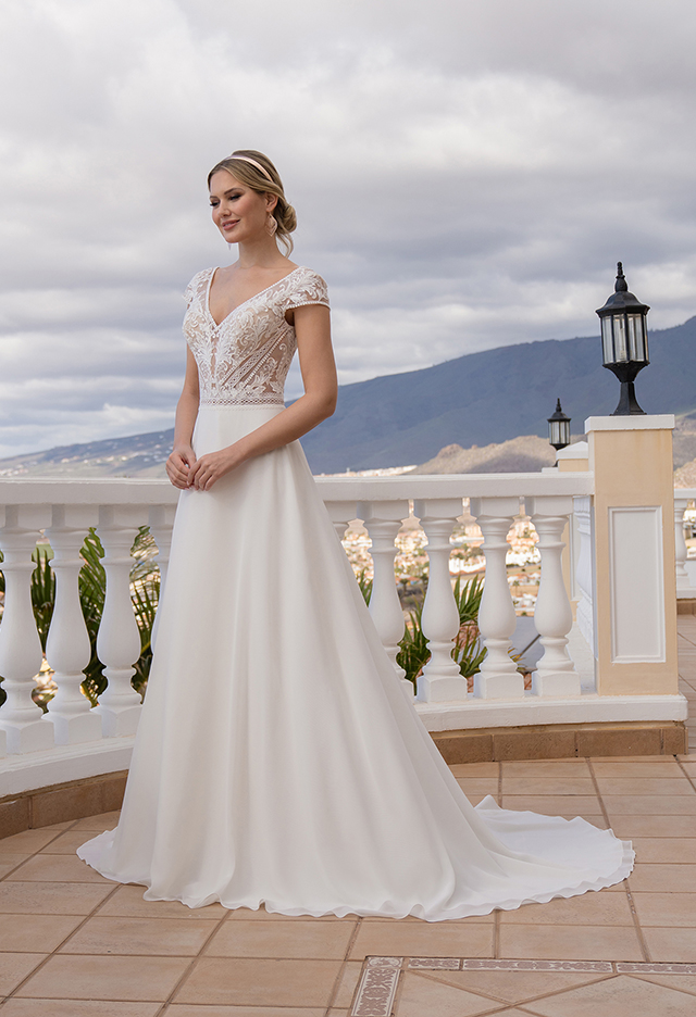 40056-SY-D13 Chiffon+Tulle