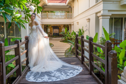 10117V-D14-DL Tulle Veil Schleier – Bild 4