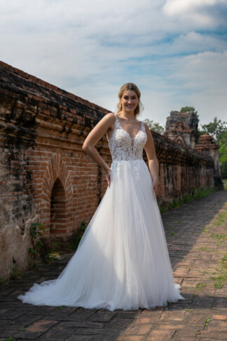 20316-D14-AM Shiny Tulle + Tulle