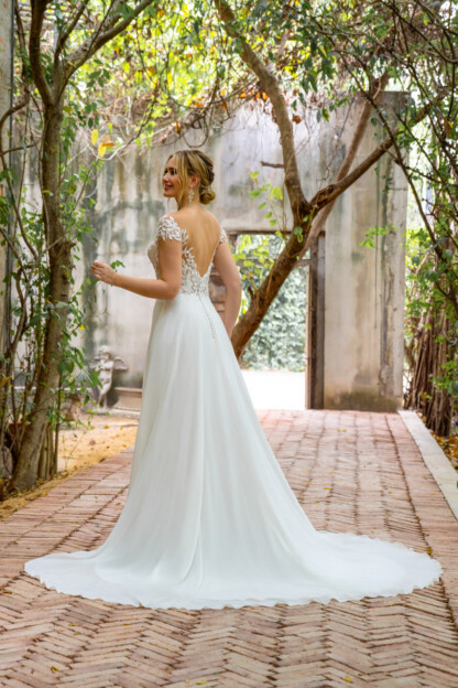 20320-D14-AM Chiffon +Tulle – Bild 2