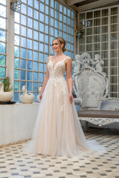 20324-D14-AM Shiny Tulle + Tulle