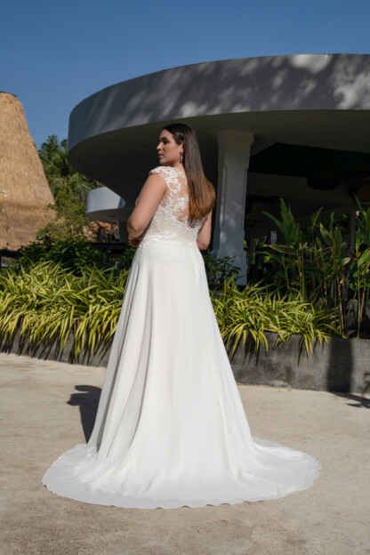 30108W-D14-BL Chiffon +Tulle - Image 2