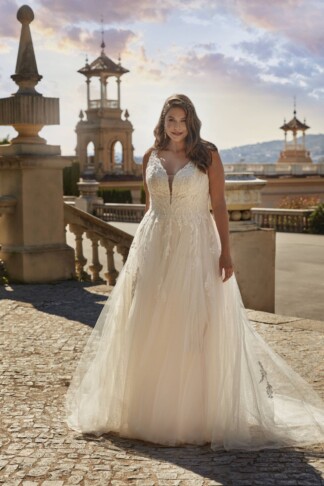 30110W-D14-BL Shiny Tulle + Tulle