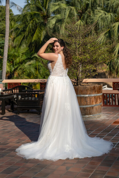 30111W-D14-BL Shiny Tulle + Tulle – Bild 2