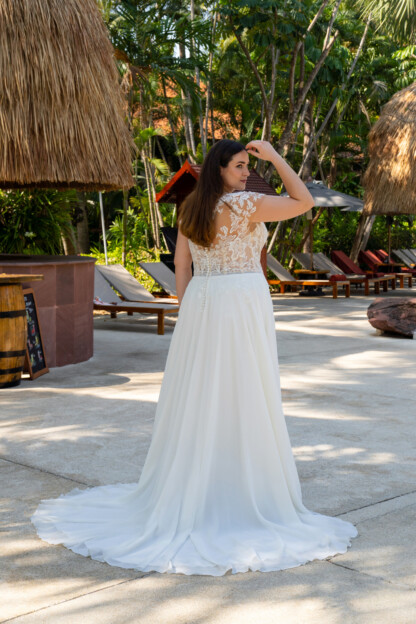30112W-D14-BL Chiffon +Tulle – Bild 2