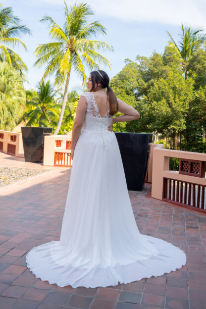 30117W-D14-BL Chiffon +Tulle - Image 2