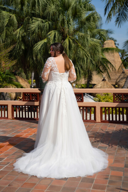30127WU-D14-BL Tulle+Lace - Image 2