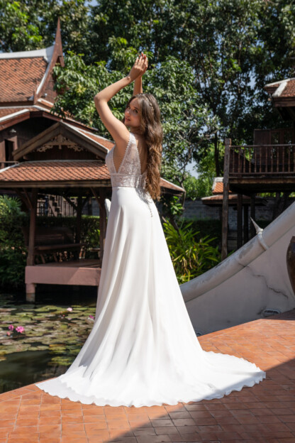 40063-D14-SY Chiffon +Tulle – Bild 2