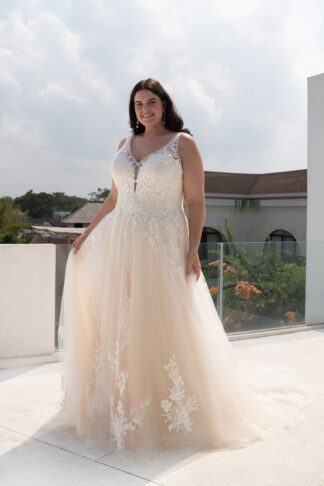 30140W-D15-BL Tulle