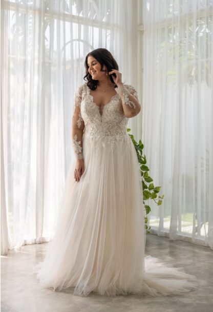 30149W-D15-BL Tulle