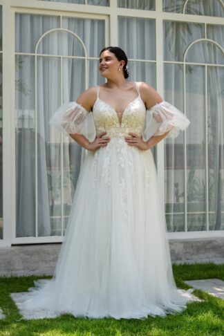 30157W-D15-BL Tulle