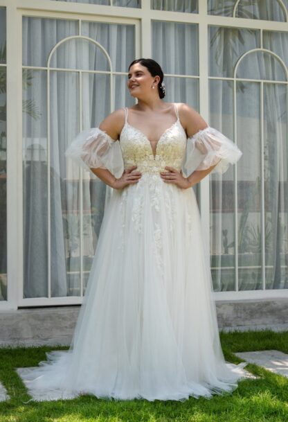 30157W-D15-BL Tulle