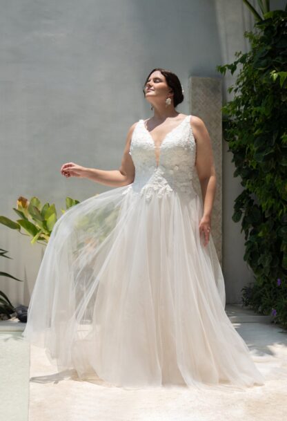 30160W-D15-BL Tulle