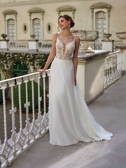 40084-D15-SY Chiffon+Tulle