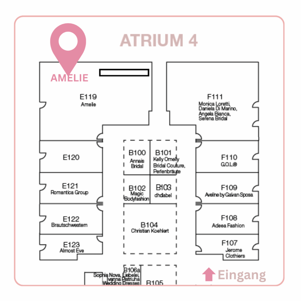 Messeplan ABC Salon - Stand E119, Atrium4